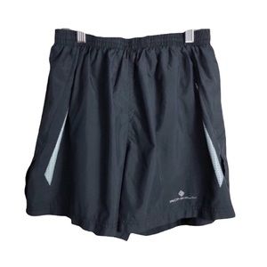 Ron HILL Grey Nylon Pull On Lined Running Shorts Small